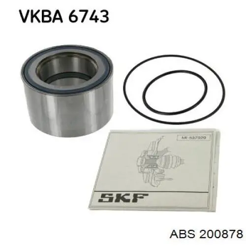 Купить 200878 ABS Подшипник задней ступицы