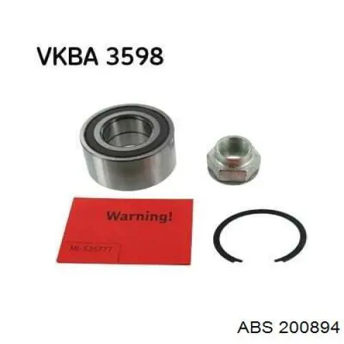 Купить 200894 ABS Подшипник передней ступицы