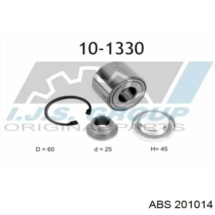 Купить 201014 ABS Подшипник задней ступицы