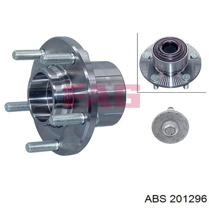 Купить 201296 ABS Ступица переднего колеса
