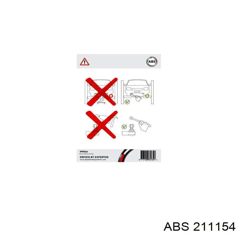 Левый рычаг передней нижней подвески ABS 211154 цена, от 58.63 USD