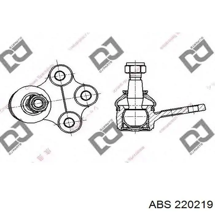 Нижняя шаровая опора ABS 220219