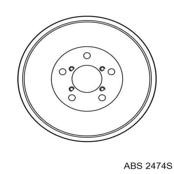 Тормозной барабан 2474S ABS