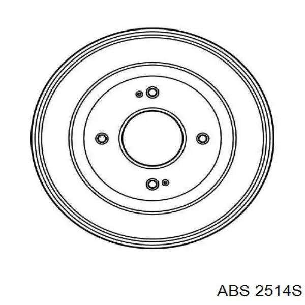 Купить 2514S ABS Тормозной барабан