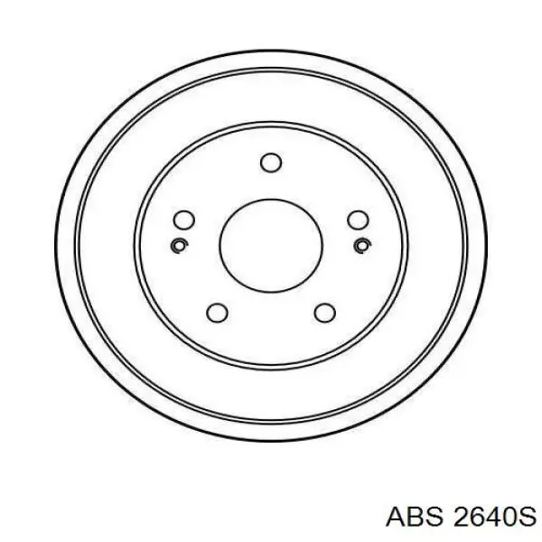 Барабан тормозной задний ABS 2640S цена, от 36.15 USD