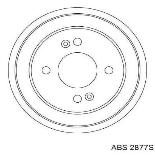 Барабан тормозной задний ABS 2877S цена, от 46.51 USD