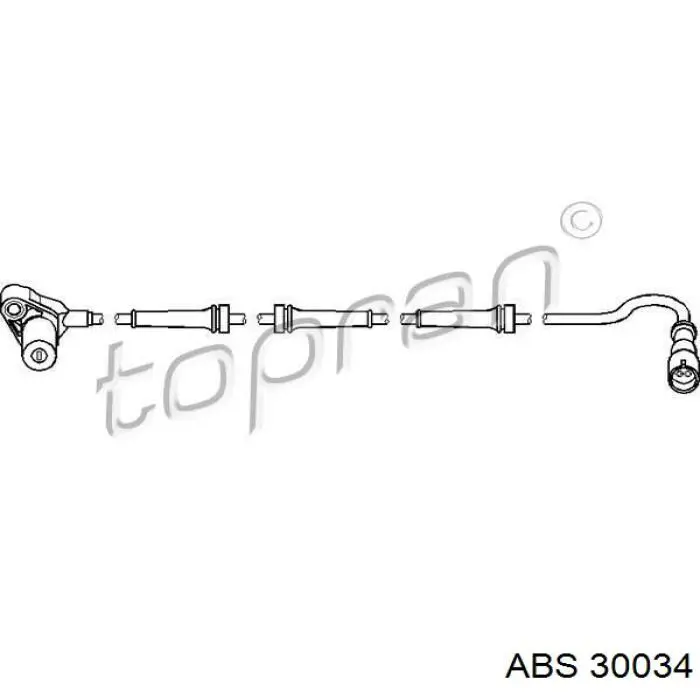 Датчик АБС (ABS) задний левый 30034 ABS