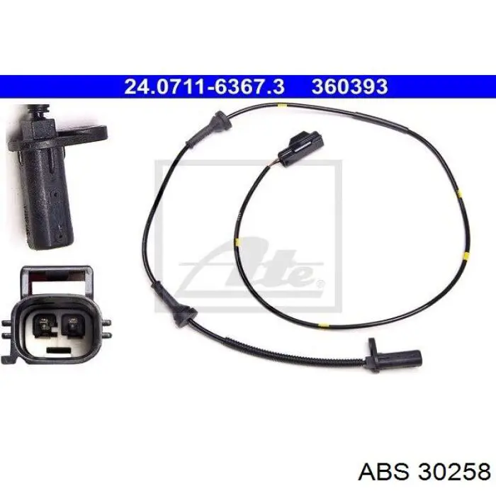 30258 ABS провод датчика абс передний правый