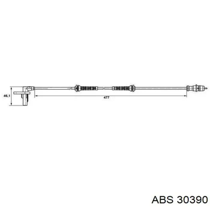Датчик АБС передний 30390 ABS