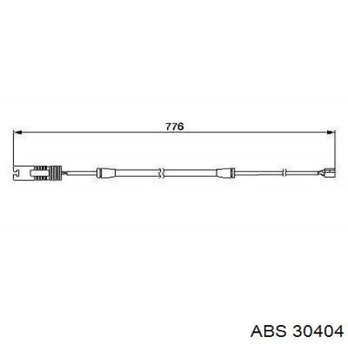 Датчик ABS передний ABS 30404