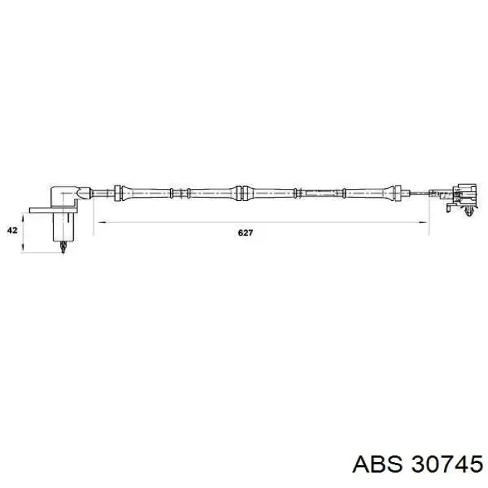 Датчик АБС (ABS) передний левый 30745 ABS