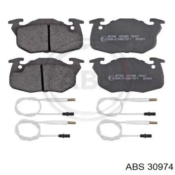 Sensor ABS trasero derecho 30974 ABS