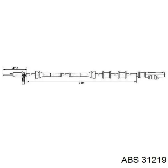 Купить 31219 ABS Датчик АБС задний правый