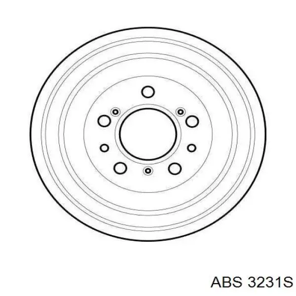 Барабан гальмівний задній 3231S ABS