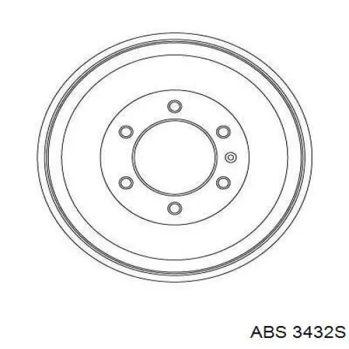 Купить 3432S ABS Тормозной барабан