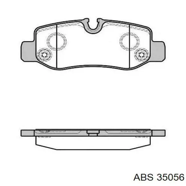 Задние тормозные колодки 35056 ABS