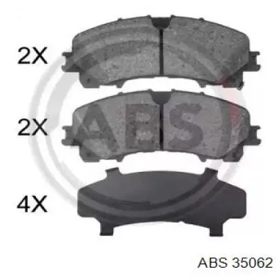 35062 ABS колодки тормозные передние дисковые