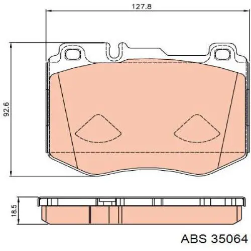 Купить 35064 ABS Колодки тормозные