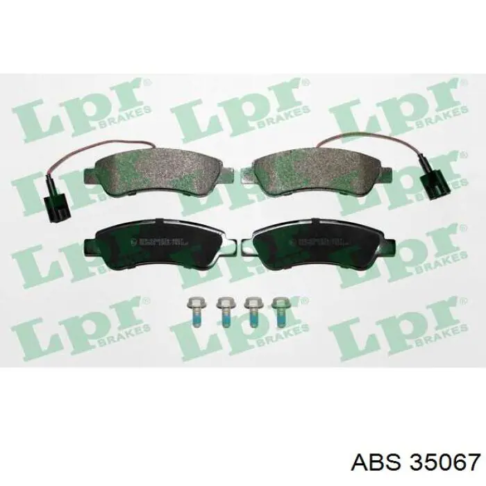 Задние тормозные колодки 35067 ABS