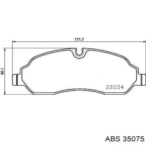 Колодки ABS 35075 цена, от 41.15 USD