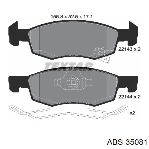 Колодки ABS 35081 цена, от 19.15 USD