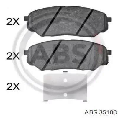 Передние тормозные колодки 35108 ABS