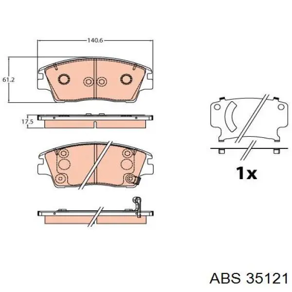 Колодки Denckermann B111497 цена, от 23.45 USD