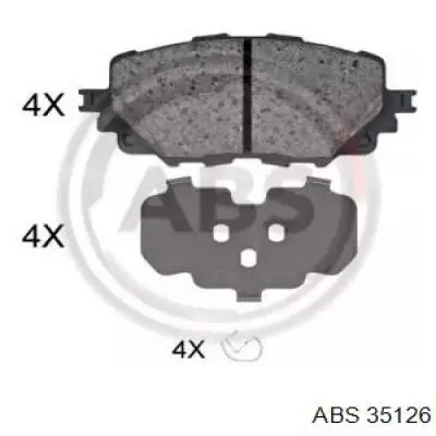 Передние тормозные колодки 35126 ABS