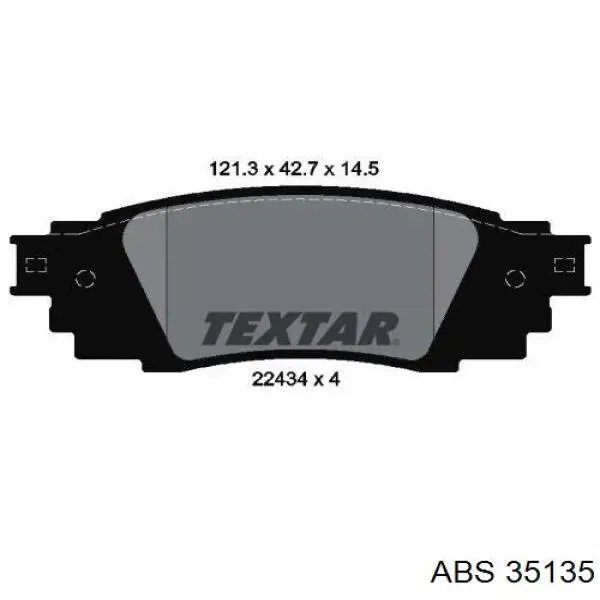 Купить 35135 ABS Колодки тормозные задние, дисковые