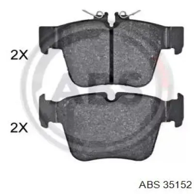 35152 ABS Колодки тормозные дисковые комплект
