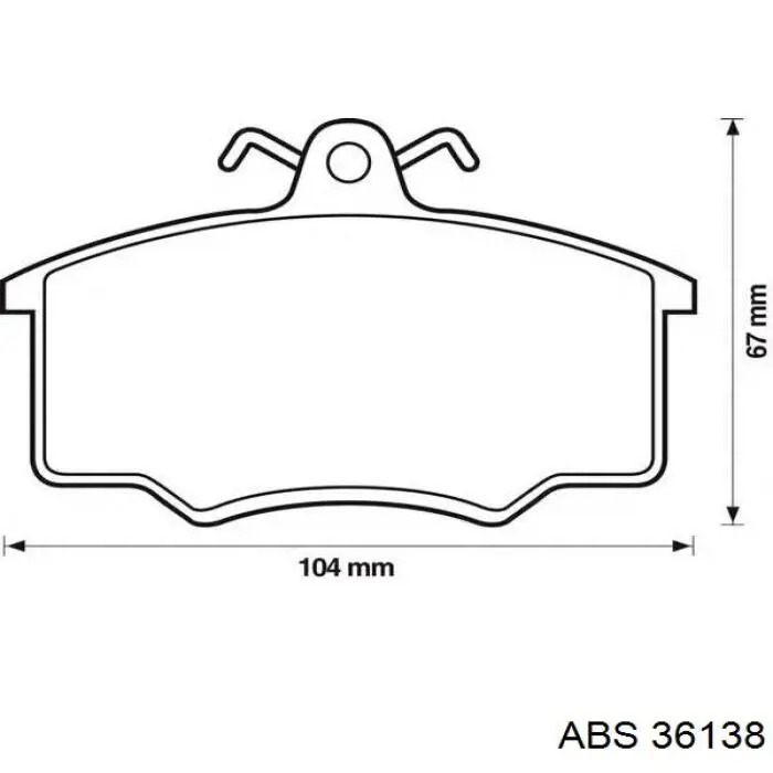 Колодки ABS 36138 цена, от 14.21 USD