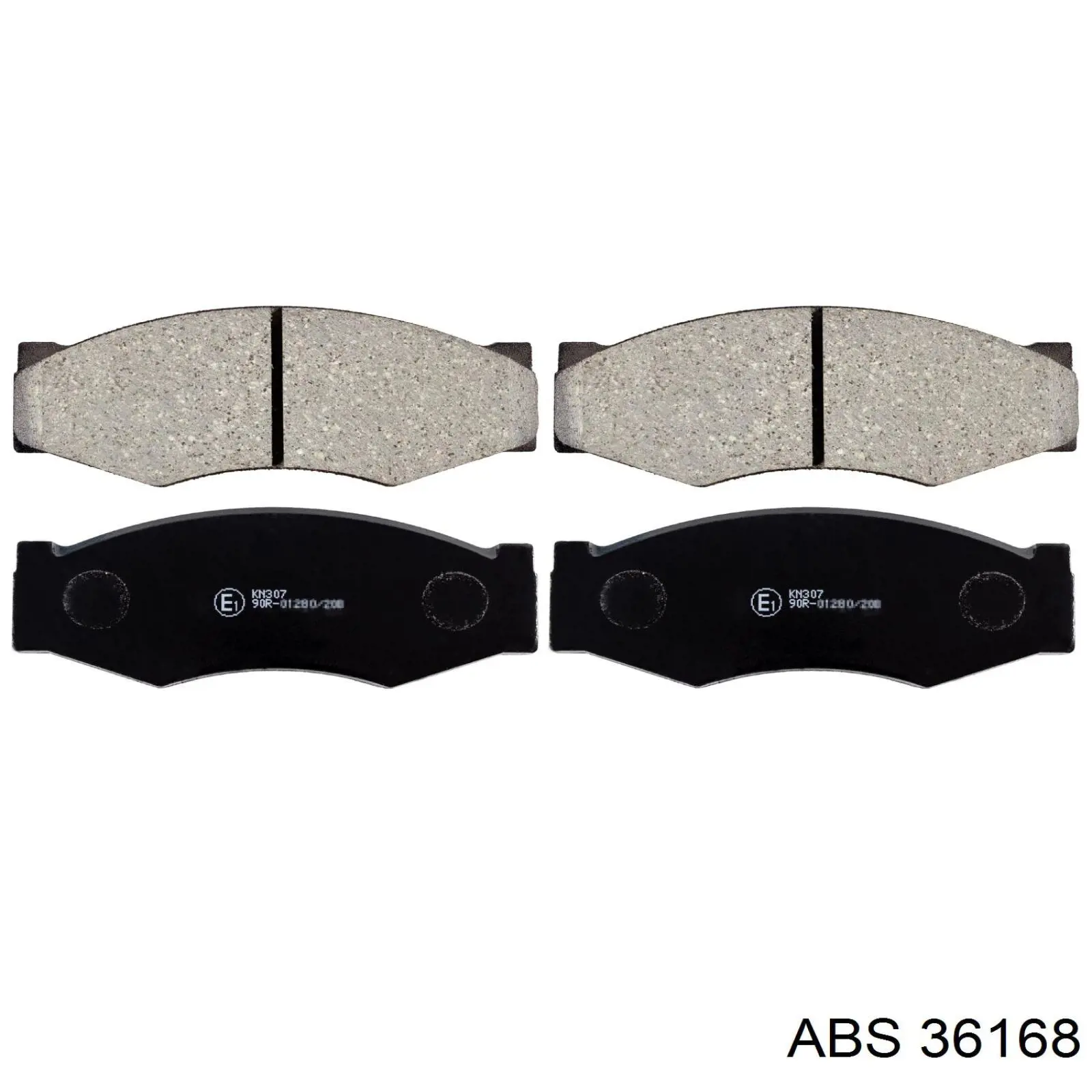 36168 ABS колодки тормозные передние дисковые