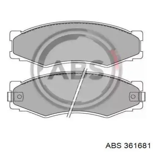 361681 ABS колодки тормозные передние дисковые