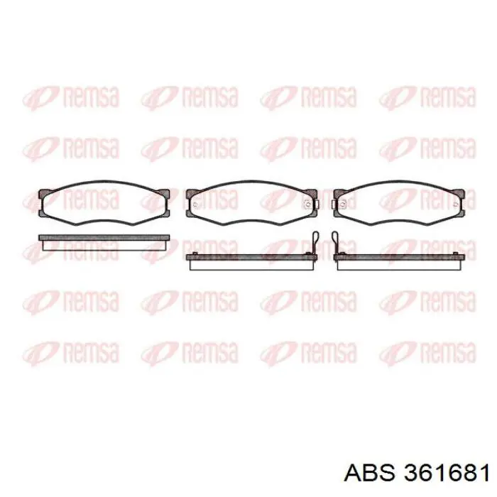Купить 361681 ABS Колодки тормозные