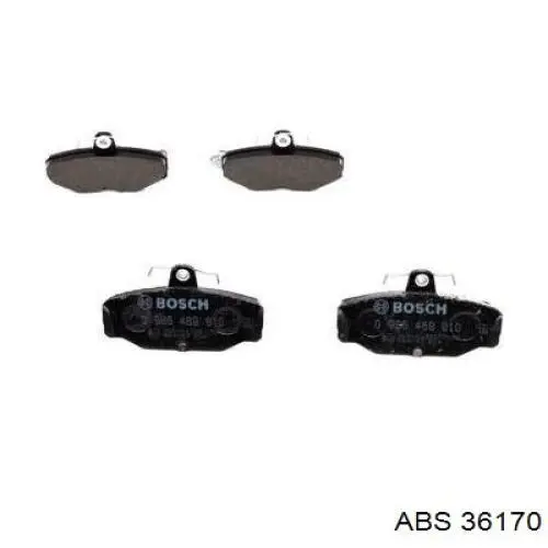 Купить 36170 ABS Колодки тормозные задние, дисковые