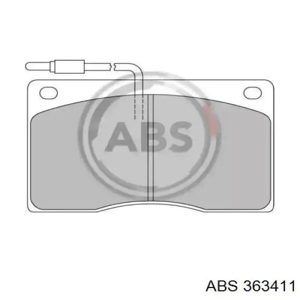 Передние тормозные колодки 363411 ABS