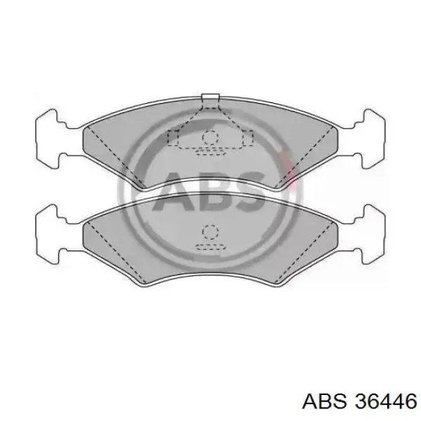 Передние тормозные колодки 36446 ABS