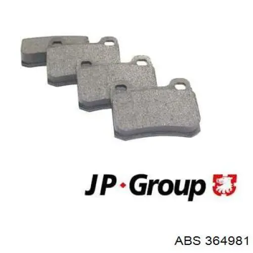Задние тормозные колодки 364981 ABS
