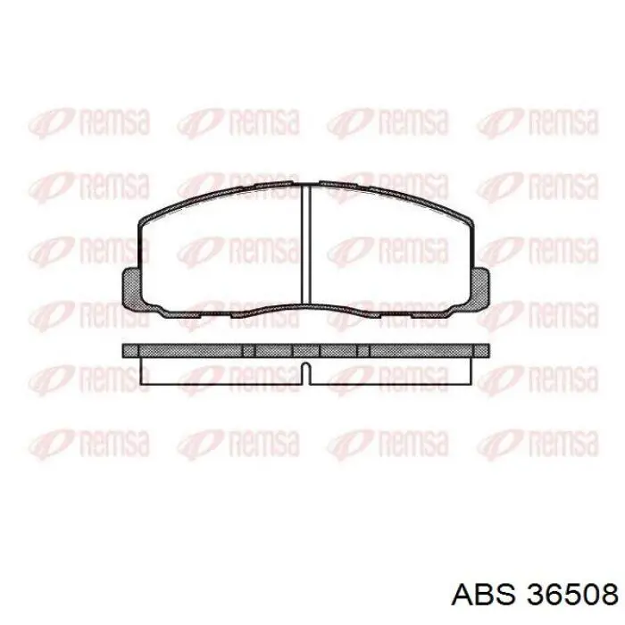 Pastillas de freno delanteras 36508 ABS