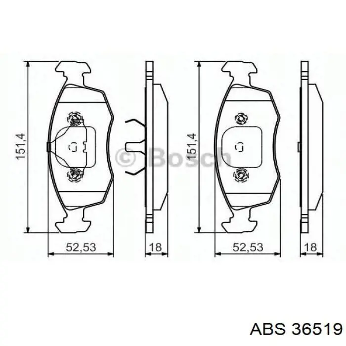 Колодки ABS 36519 цена, от 17.72 USD