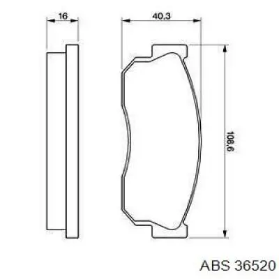 36520 ABS Колодки передние