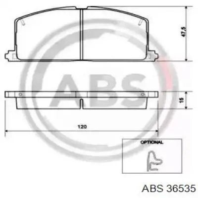 Тормозные колодки ABS 36535