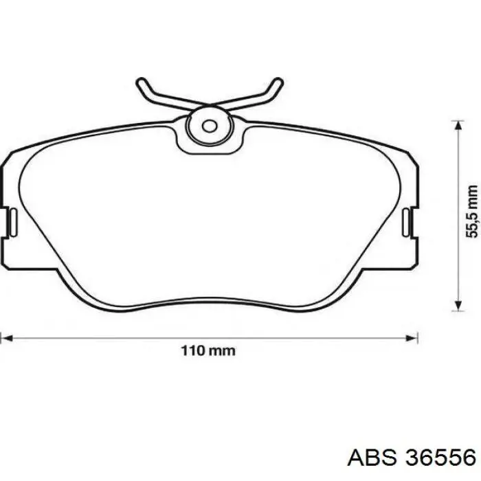 Тормозные колодки ABS 36556