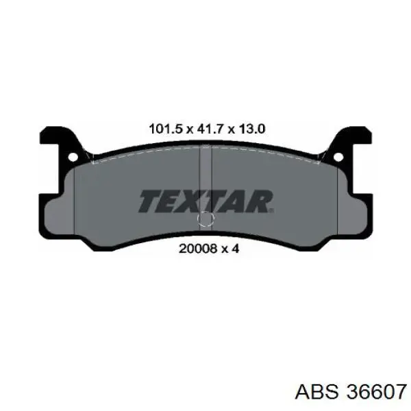 Колодки дисковые  ABS 36607 цена, от 14.50 USD