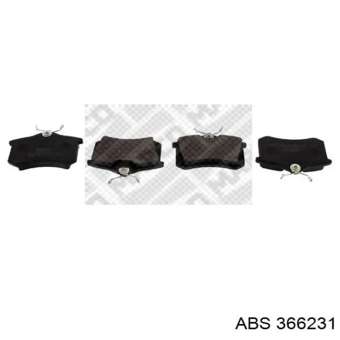 Задние дисковые колодки ABS 366231