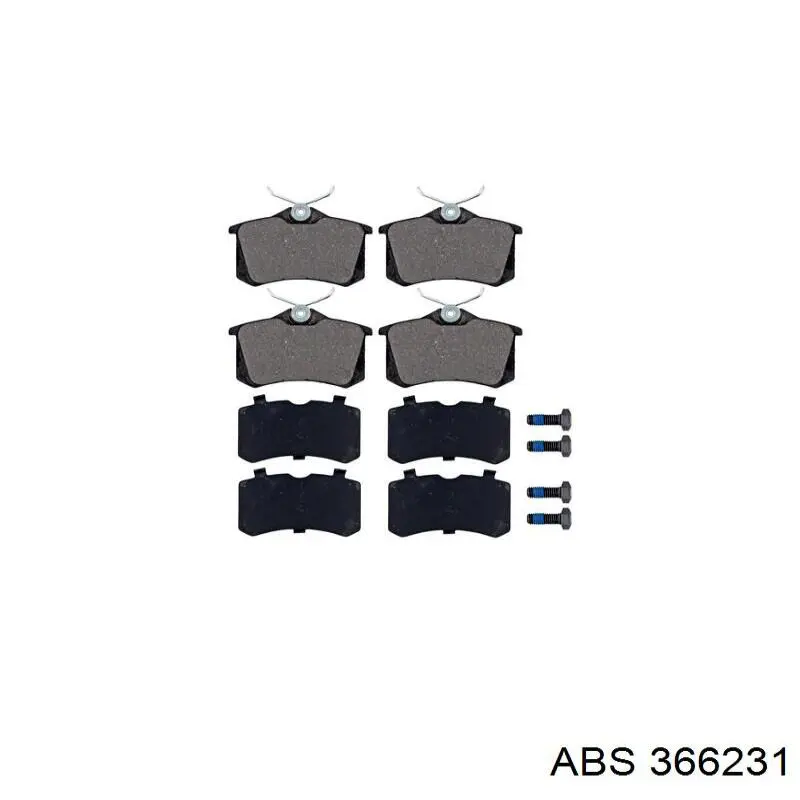 Колодки дисковые  ABS 366231 цена, от 13.82 USD