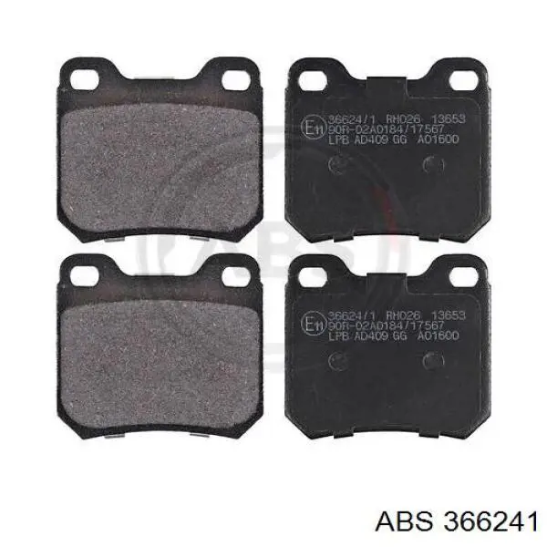 366241 ABS колодки тормозные задние дисковые