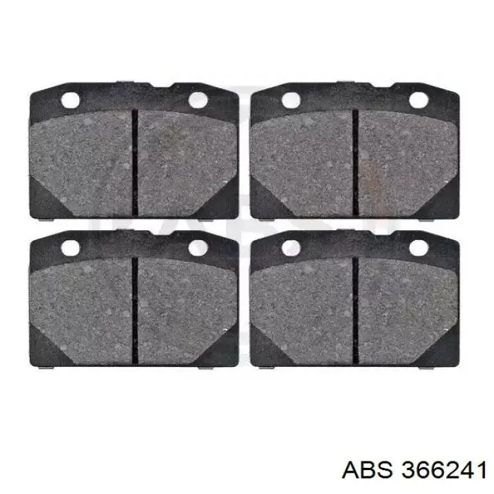 Купить 366241 ABS Колодки тормозные задние, дисковые