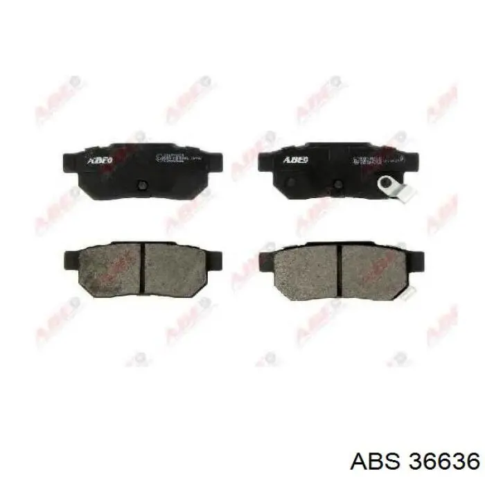 Задние дисковые колодки ABS 36636