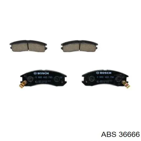36666 ABS колодки тормозные передние дисковые